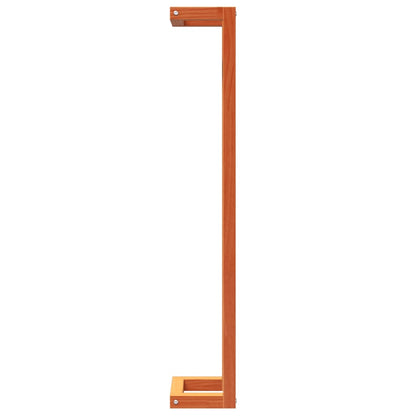 Portasciugamani Marrone Cera 23x18x110cm Legno Massello di Pino - homemem39