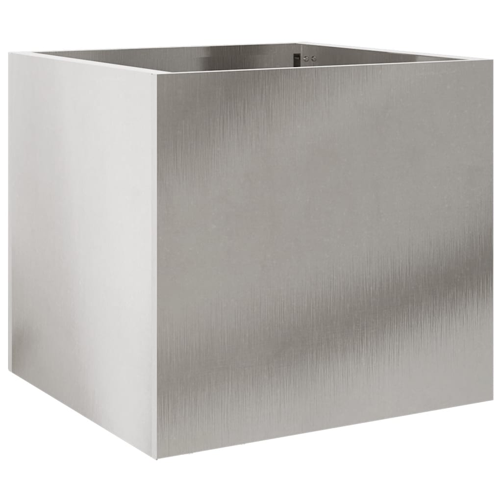 Fioriera Argento 32x30x29 cm in Acciaio Inox | homemem39