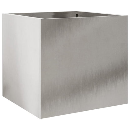 Fioriera Argento 32x30x29 cm in Acciaio Inox | homemem39
