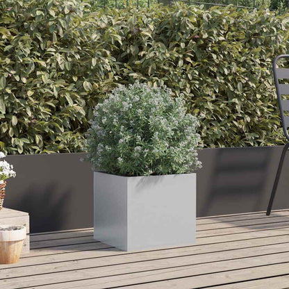 Fioriera Argento 32x30x29 cm in Acciaio Zincato | homemem39