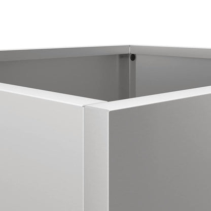 Fioriera Argento 32x30x29 cm in Acciaio Zincato | homemem39