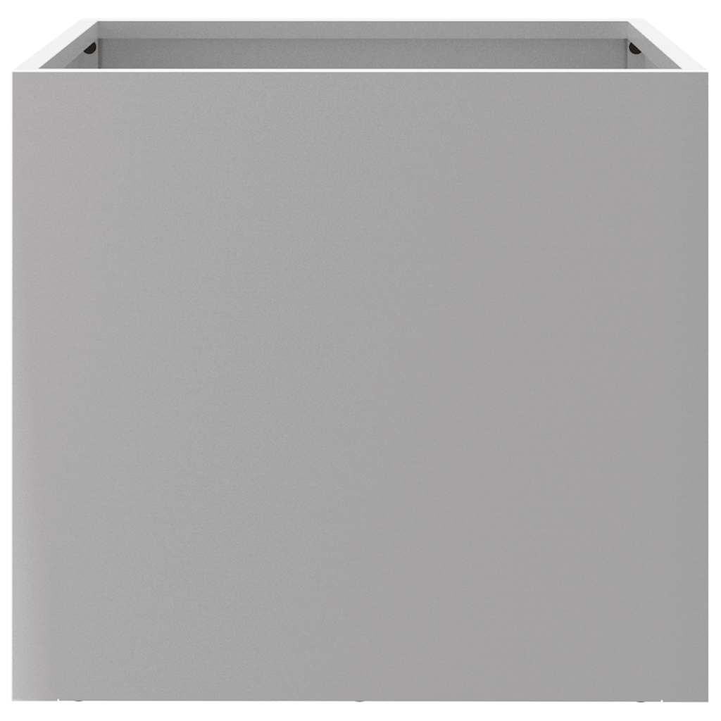 Fioriere 2pz Argento 32x30x29 cm in Acciaio Zincato - homemem39