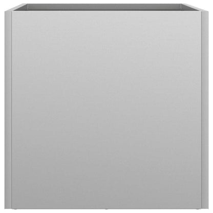 Fioriere 2pz Argento 32x30x29 cm in Acciaio Zincato - homemem39