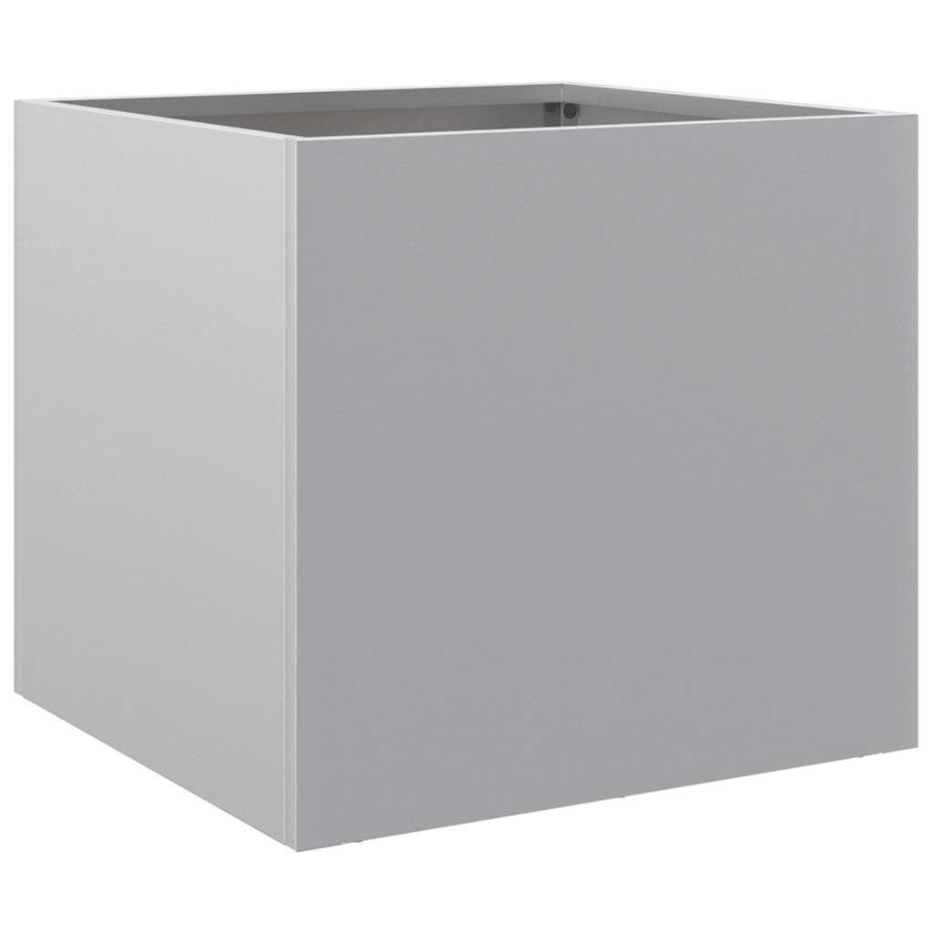 Fioriere 2pz Argento 32x30x29 cm in Acciaio Zincato - homemem39
