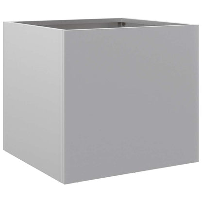 Fioriere 2pz Argento 32x30x29 cm in Acciaio Zincato - homemem39