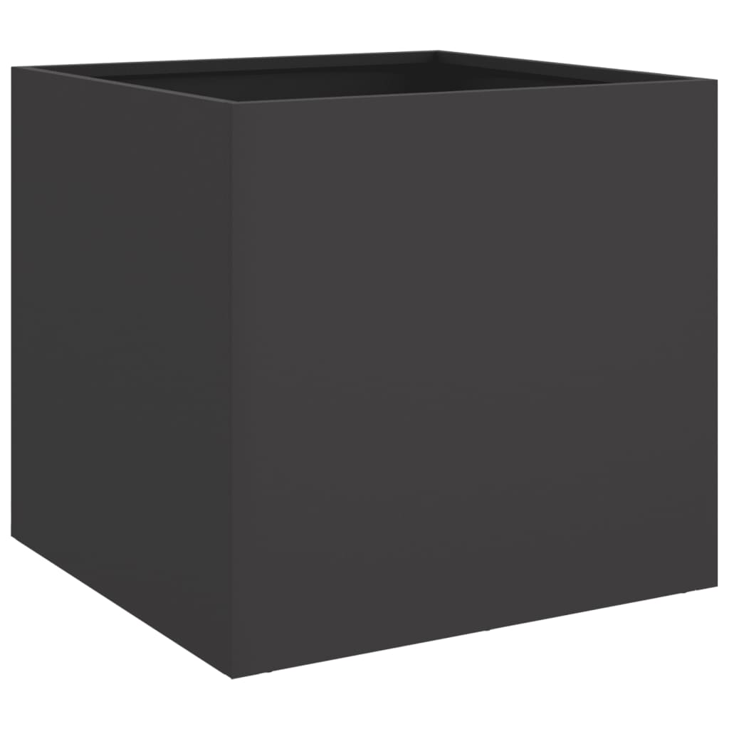 Fioriera Nera 42x40x39 cm in Acciaio - homemem39