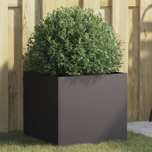 Fioriera Nera 42x40x39 cm in Acciaio - homemem39