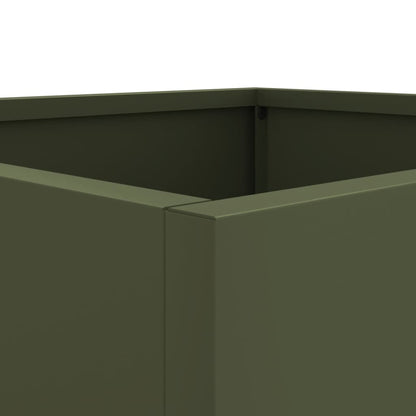 Fioriera Verde Oliva 42x40x39 cm in Acciaio
