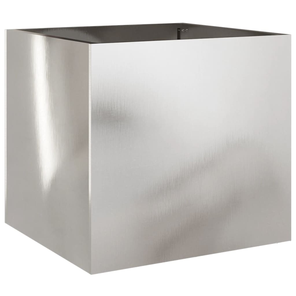 Fioriera Argento 42x40x39 cm in Acciaio Inox | homemem39