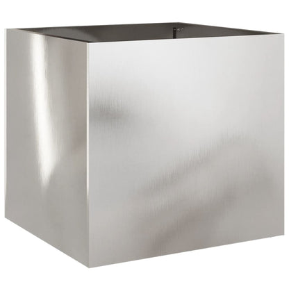 Fioriera Argento 42x40x39 cm in Acciaio Inox | homemem39