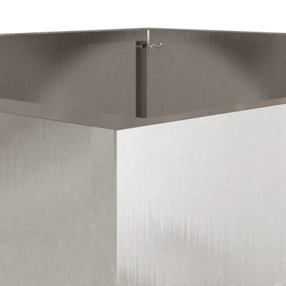 Fioriera Argento 42x40x39 cm in Acciaio Inox | homemem39