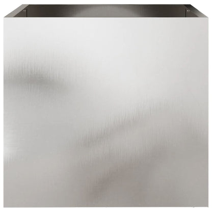 Fioriere 2 pz Argento 42x40x39 cm in Acciaio Inox | homemem39