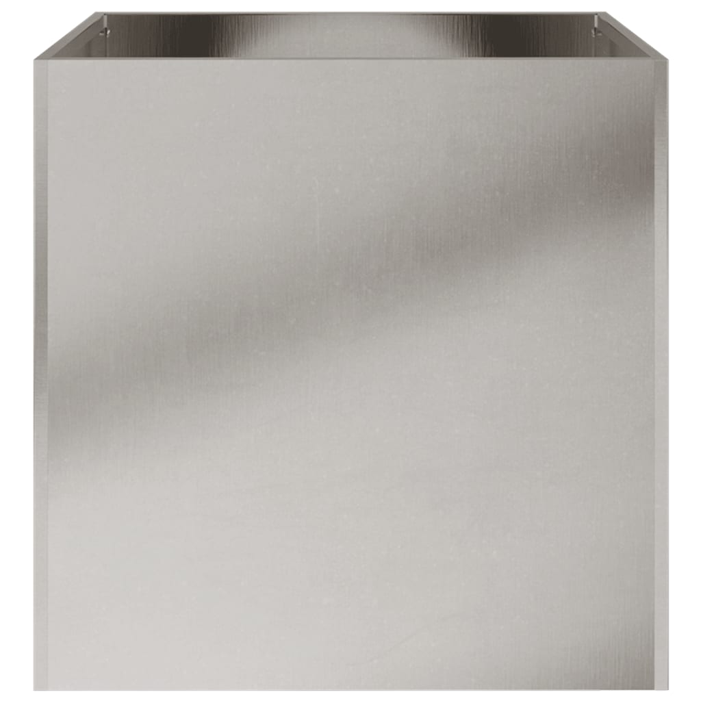 Fioriere 2 pz Argento 42x40x39 cm in Acciaio Inox | homemem39