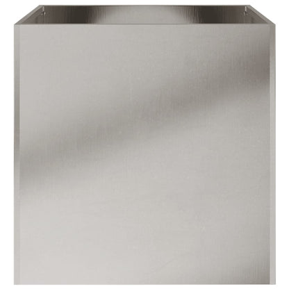 Fioriere 2 pz Argento 42x40x39 cm in Acciaio Inox | homemem39