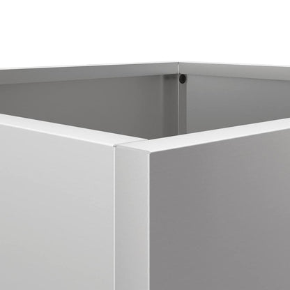 Fioriera Argento 42x40x39 cm in Acciaio Zincato | homemem39