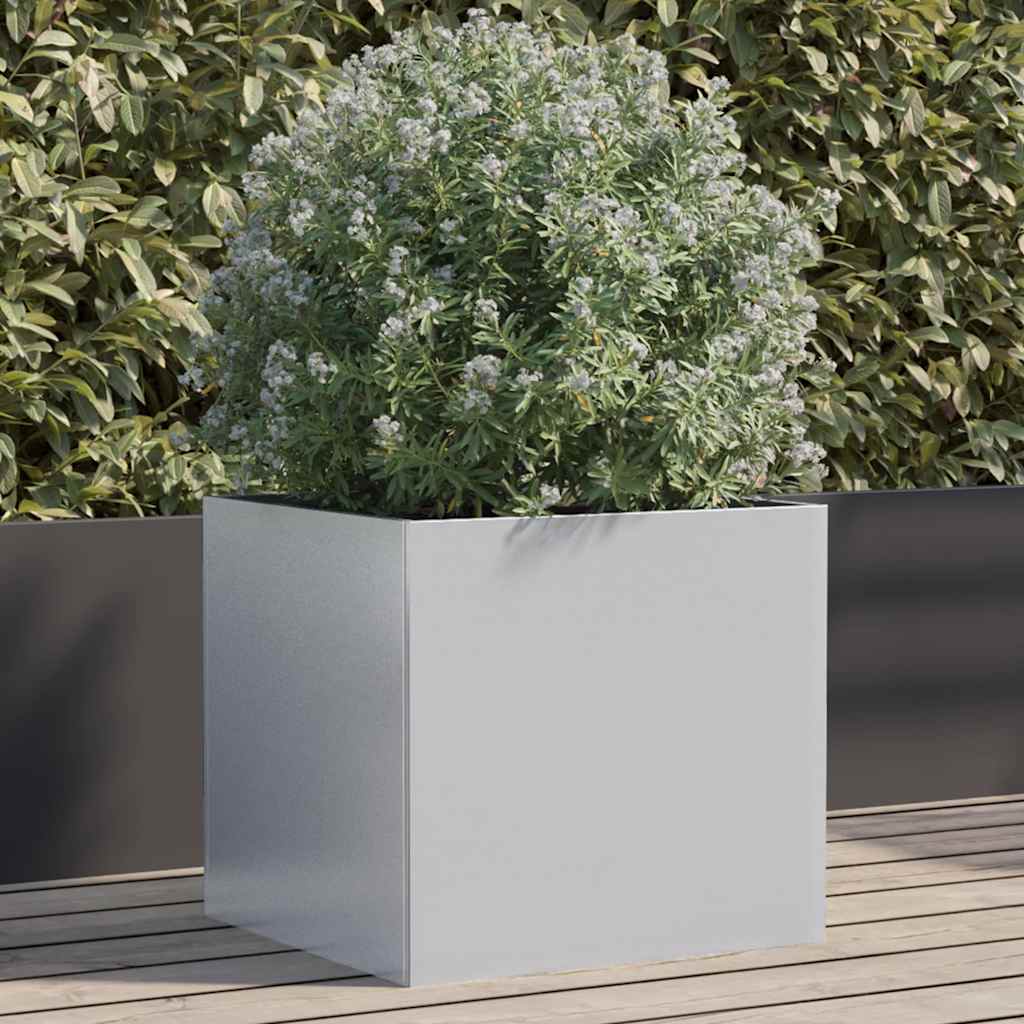 Fioriera Argento 42x40x39 cm in Acciaio Zincato | homemem39