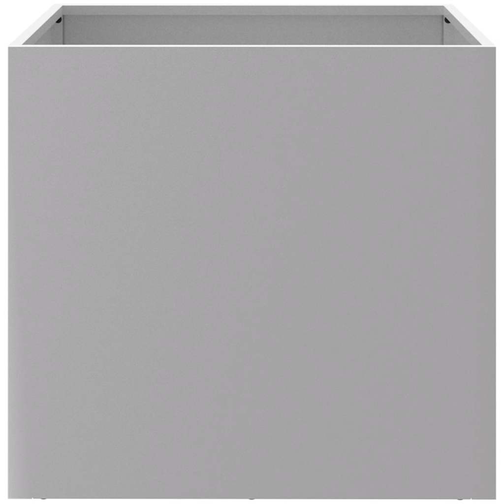 Fioriere 2pz Argento 42x40x39 cm in Acciaio Zincato - homemem39