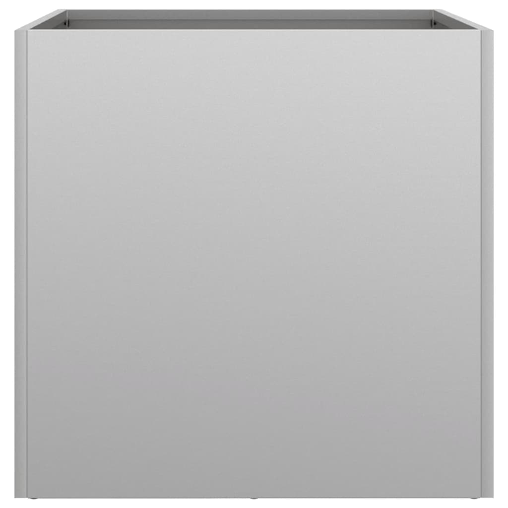 Fioriere 2pz Argento 42x40x39 cm in Acciaio Zincato - homemem39
