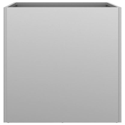 Fioriere 2pz Argento 42x40x39 cm in Acciaio Zincato