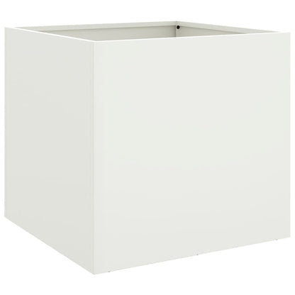 Fioriera Bianca 49x47x46 cm in Acciaio