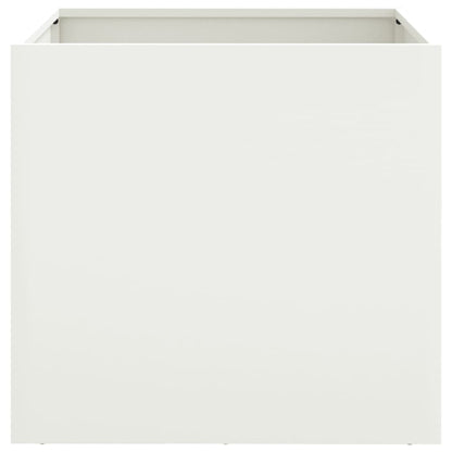 Fioriera Bianca 49x47x46 cm in Acciaio