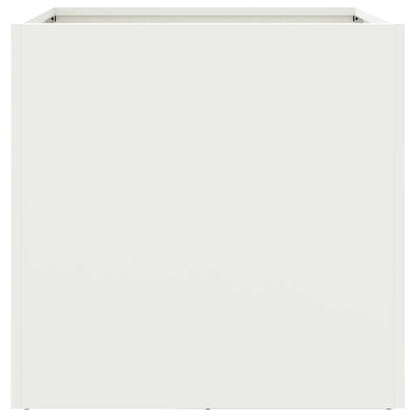 Fioriera Bianca 49x47x46 cm in Acciaio