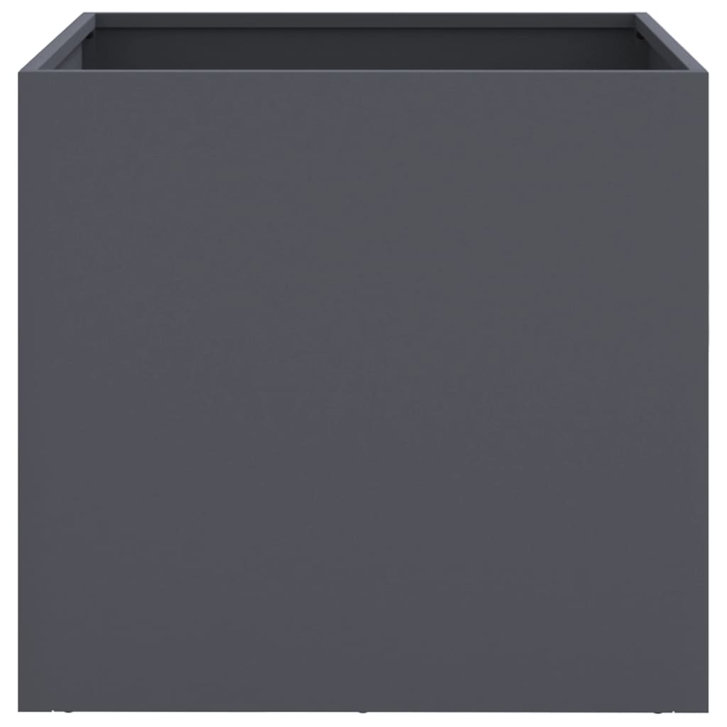 Fioriere 2 pz Antracite 49x47x46 cm Acciaio | homemem39