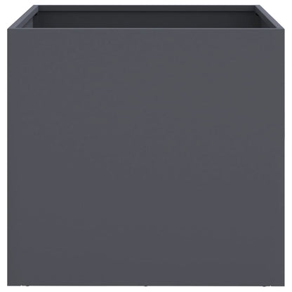 Fioriere 2 pz Antracite 49x47x46 cm Acciaio | homemem39