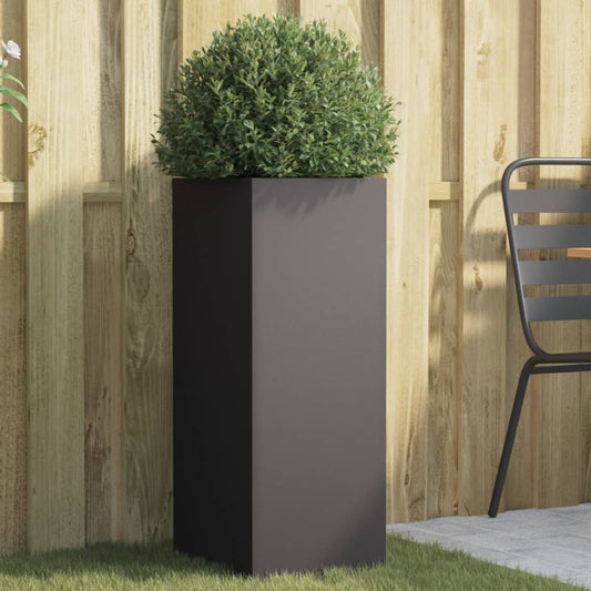 Fioriera Nera 32x29x75 cm in Acciaio - homemem39