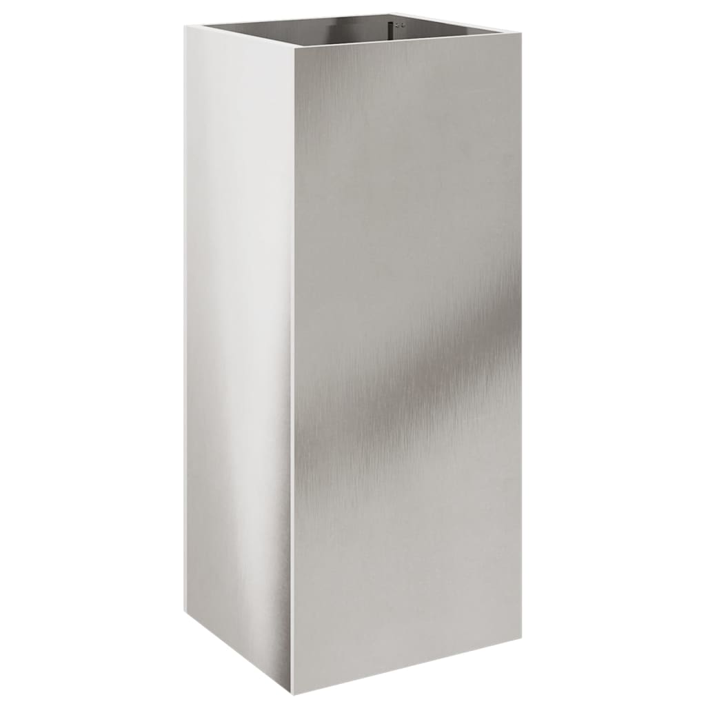 Fioriera Argento 32x29x75 cm in Acciaio Inox | homemem39