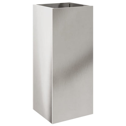 Fioriera Argento 32x29x75 cm in Acciaio Inox | homemem39