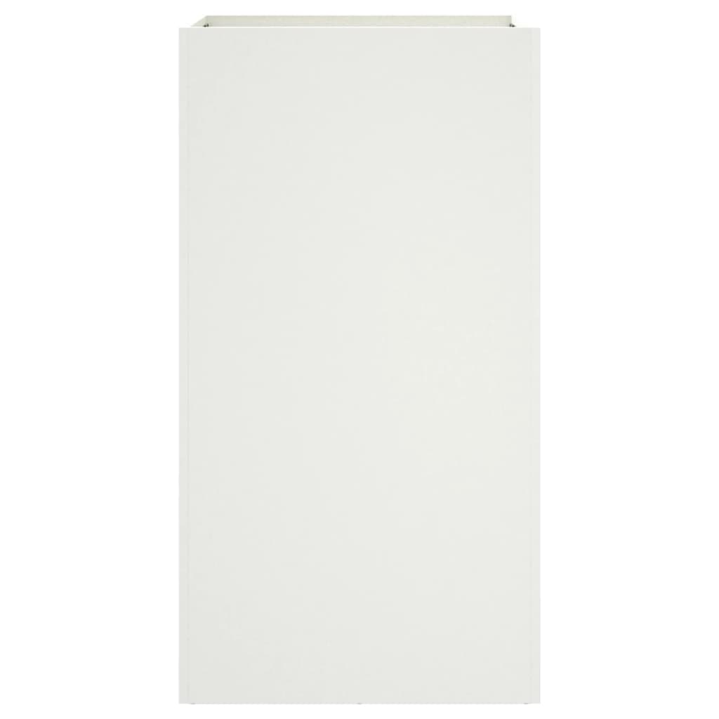 Fioriera Bianca 42x38x75 cm in Acciaio