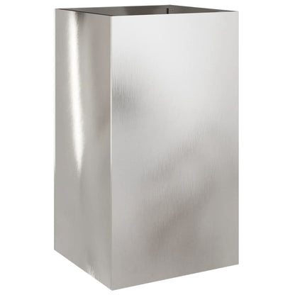 Fioriera Argento 42x38x75 cm in Acciaio Inox