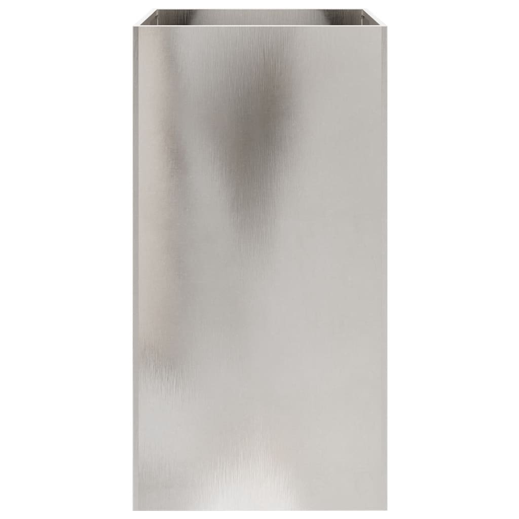 Fioriera Argento 42x38x75 cm in Acciaio Inox