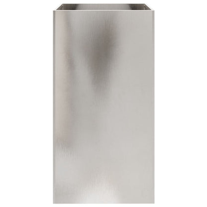 Fioriera Argento 42x38x75 cm in Acciaio Inox