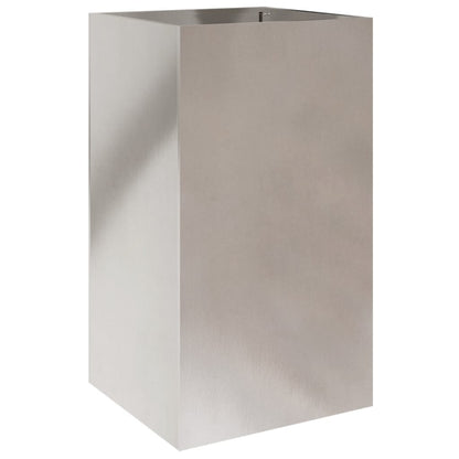 Fioriera Argento 42x38x75 cm in Acciaio Inox