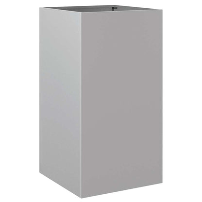 Fioriera Argento 42x38x75 cm in Acciaio Zincato - homemem39