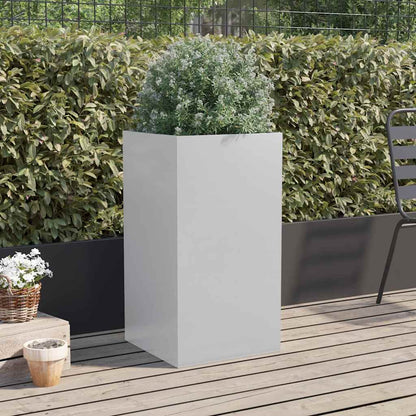 Fioriera Argento 42x38x75 cm in Acciaio Zincato - homemem39