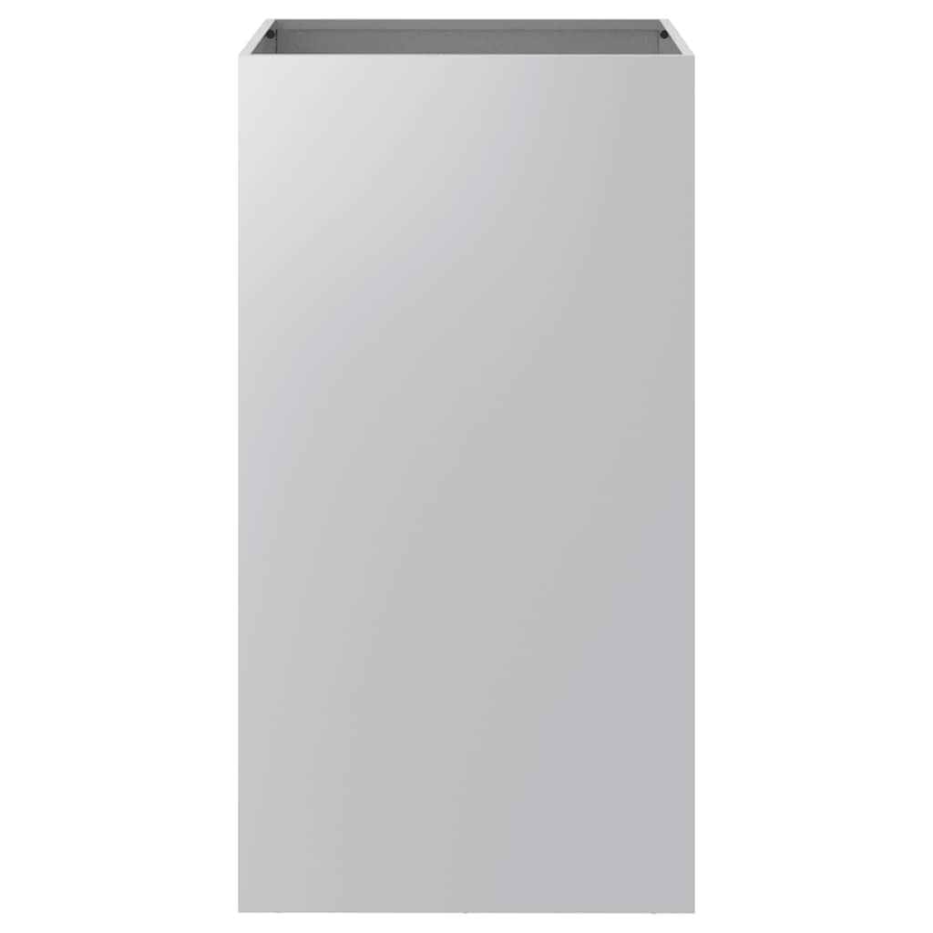 Fioriera Argento 42x38x75 cm in Acciaio Zincato - homemem39