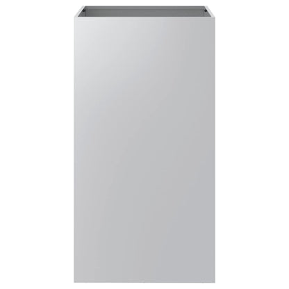 Fioriera Argento 42x38x75 cm in Acciaio Zincato - homemem39