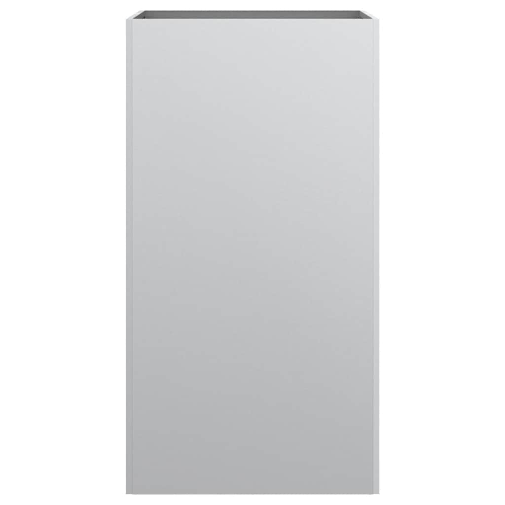 Fioriera Argento 42x38x75 cm in Acciaio Zincato - homemem39