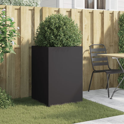 Fioriera Nera 52x48x75 cm in Acciaio - homemem39