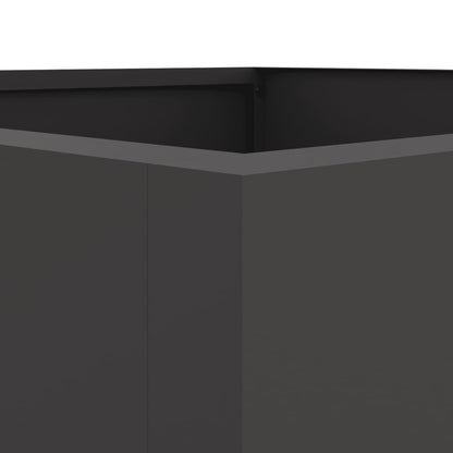 Fioriera Nera 52x48x75 cm in Acciaio - homemem39