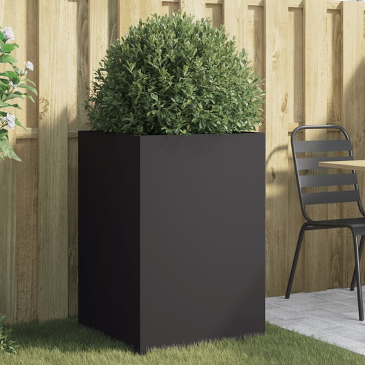 Fioriera Nera 52x48x75 cm in Acciaio - homemem39