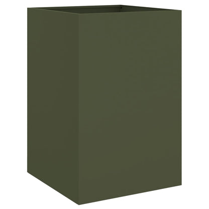 Fioriera Verde Oliva 52x48x75 cm in Acciaio
