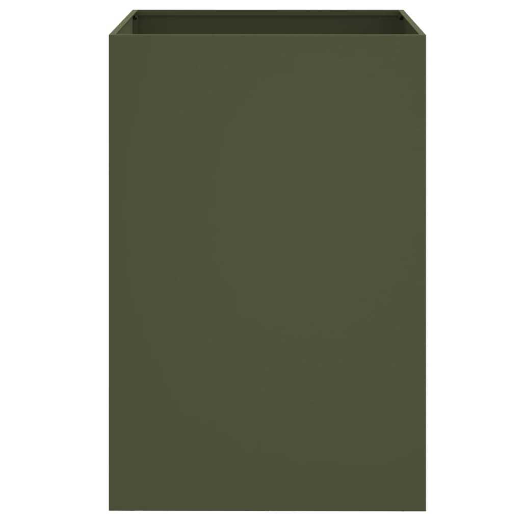 Fioriera Verde Oliva 52x48x75 cm in Acciaio