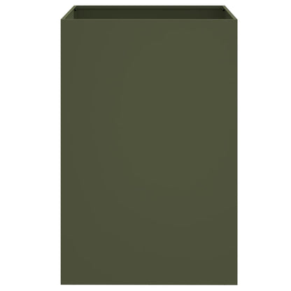 Fioriera Verde Oliva 52x48x75 cm in Acciaio