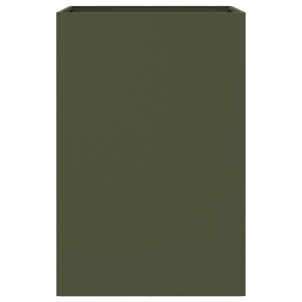 Fioriera Verde Oliva 52x48x75 cm in Acciaio