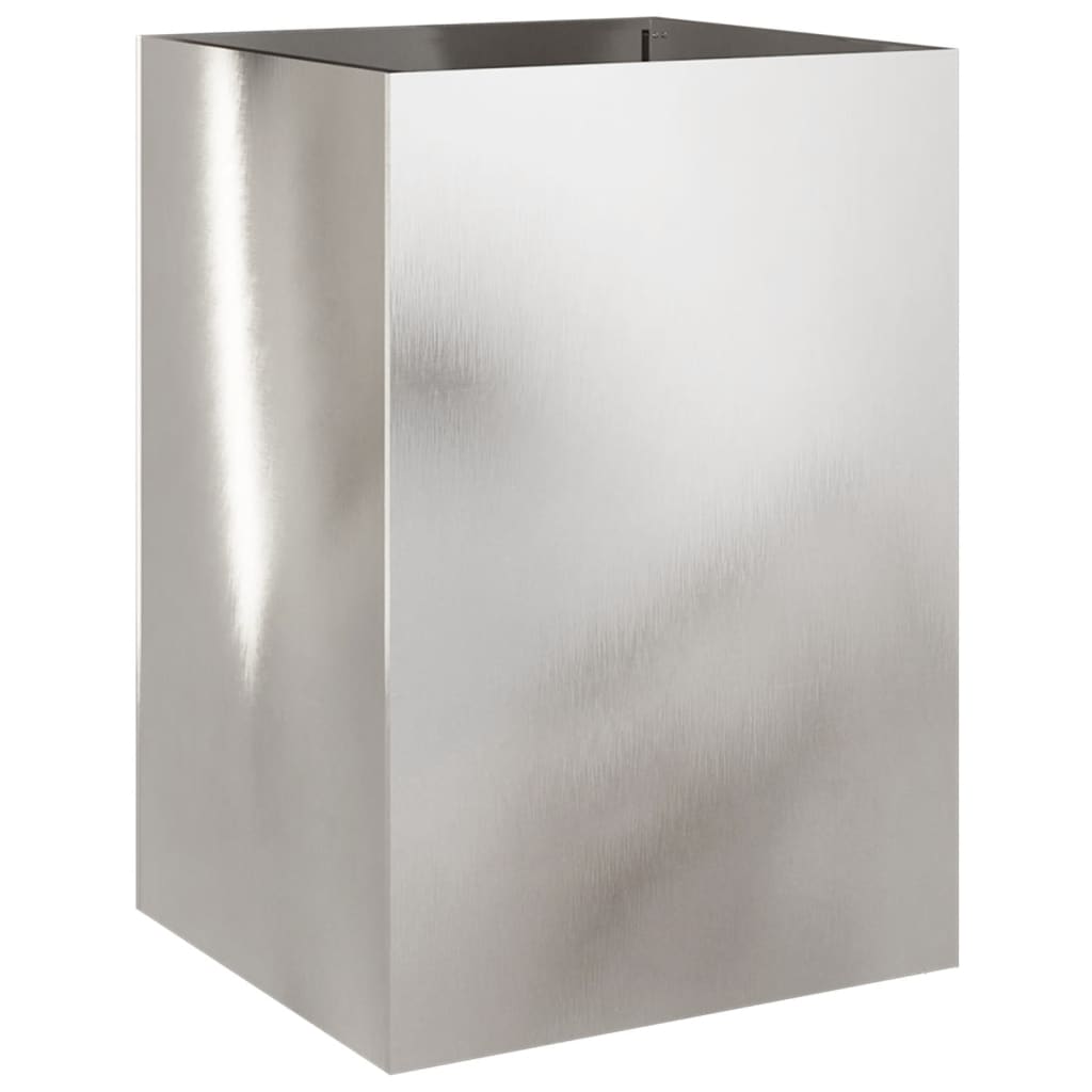 Fioriera Argento 52x48x75 cm in Acciaio Inox - homemem39