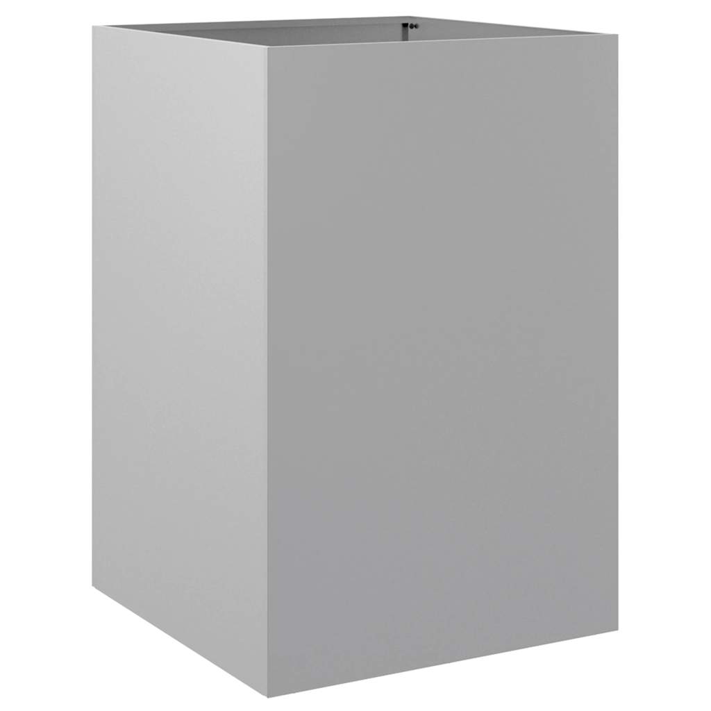 Fioriera Argento 52x48x75 cm in Acciaio Zincato - homemem39